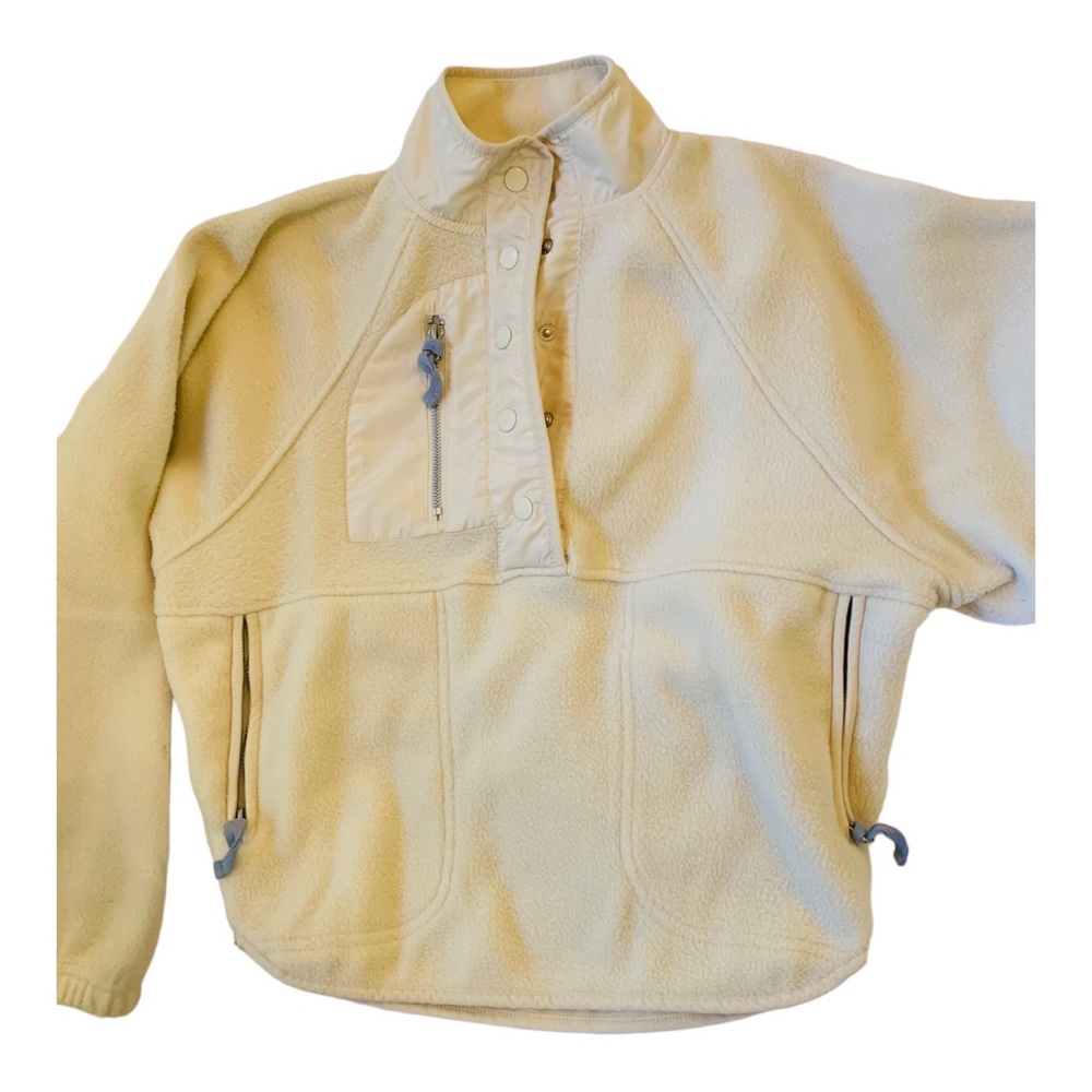 Cute n’ Cozy RSQ Pullover Cream with baby Blue Accents XXS